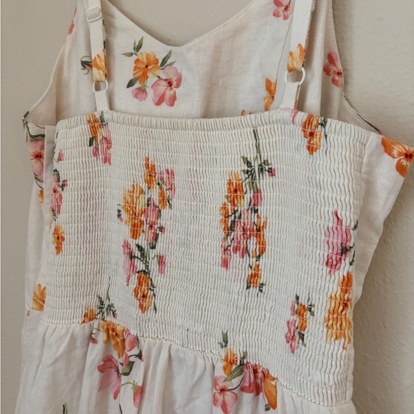 Floral linen blend dress S - Picture 7 of 7